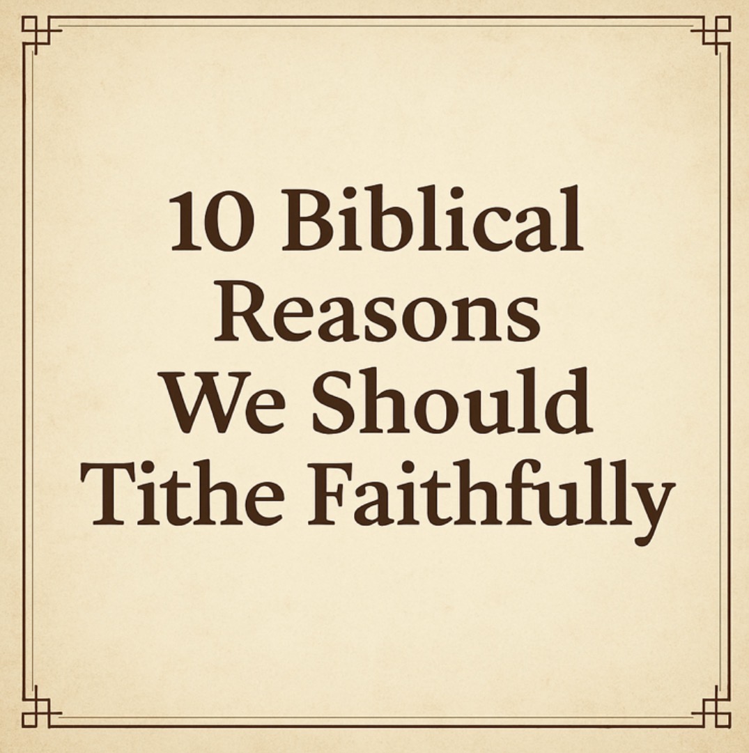 10 Biblical Reasons We Should Tithe Faithfully