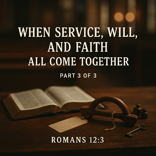 When Service, Will, and Faith All Come Together In Your Life PART 3 OF 3   