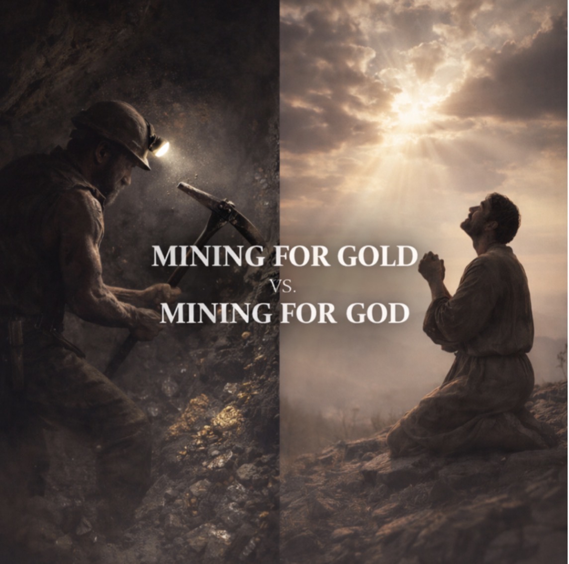 MINING FOR GOLD VS. MINING FOR GOD