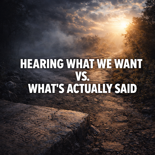 Hearing What We Want vs. What’s Actually Said