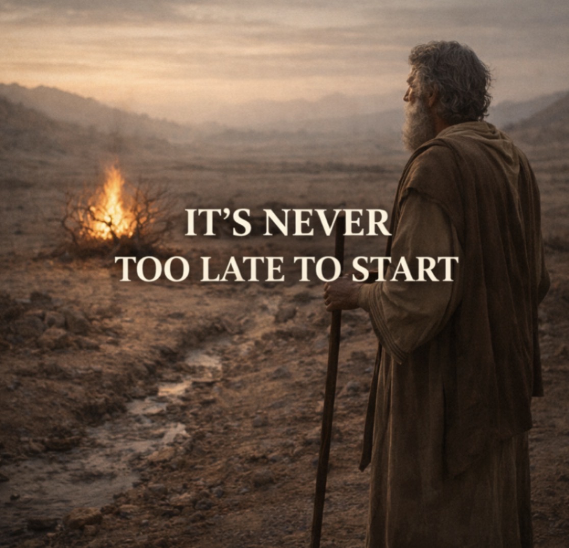 IT’S NEVER TOO LATE TO START
