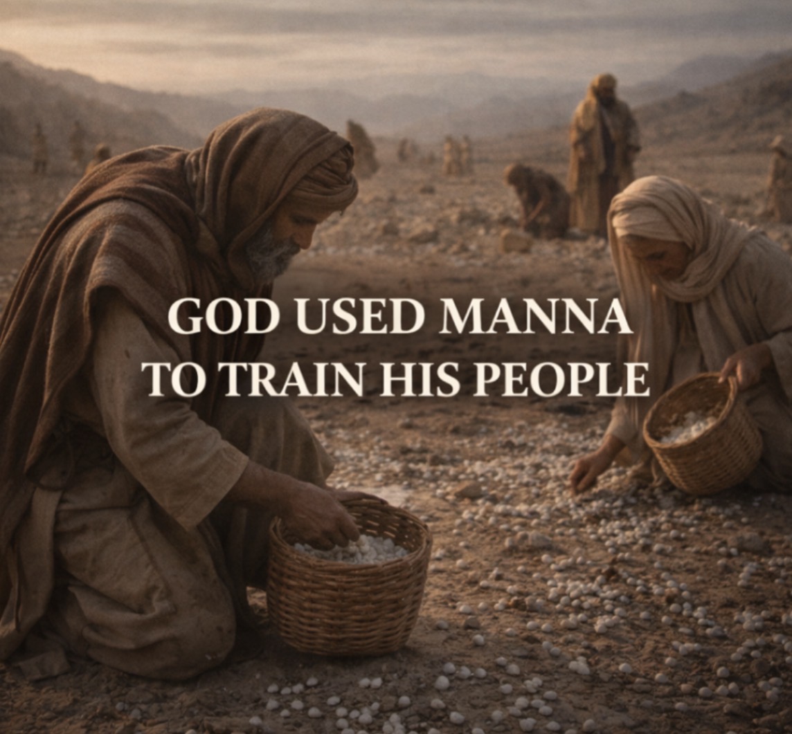 GOD USED MANNA TO TRAIN HIS PEOPLE