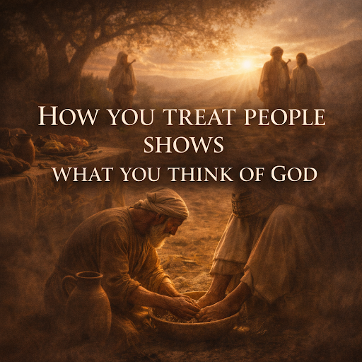 HOW YOU TREAT PEOPLE SHOWS WHAT YOU THINK OF GOD