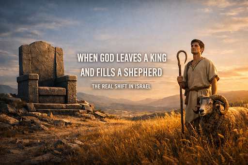 WHEN GOD LEAVES A KING AND FILLS A SHEPHERD