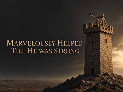 Marvelously Helped, Till He Was Strong