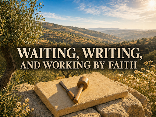 Waiting, Writing, And Working By Faith